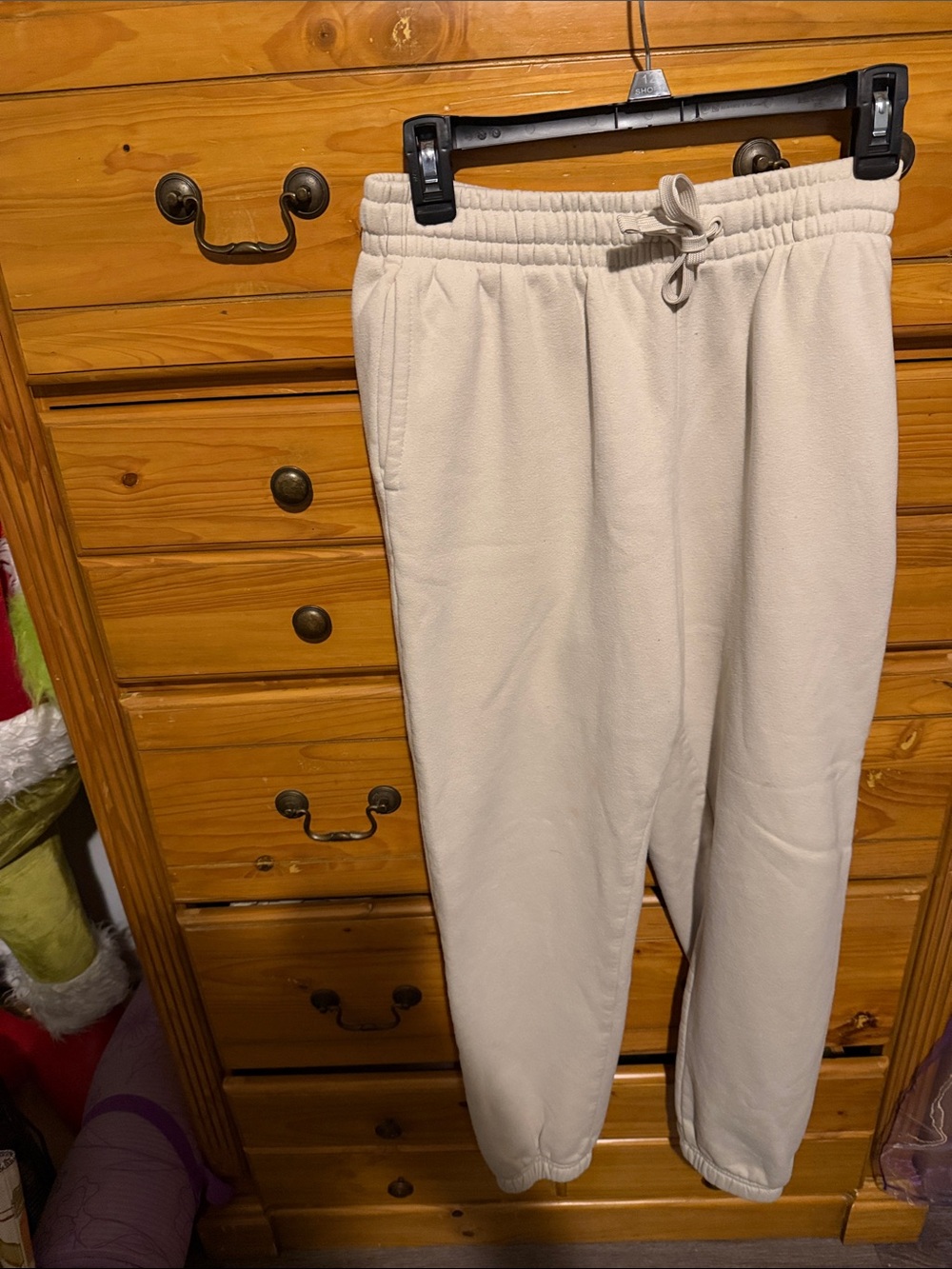 tek gear Cream Drawstring Casual Joggers